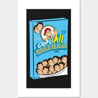 Oops all Ronald Reagan 40th US president cereal Posters and Art